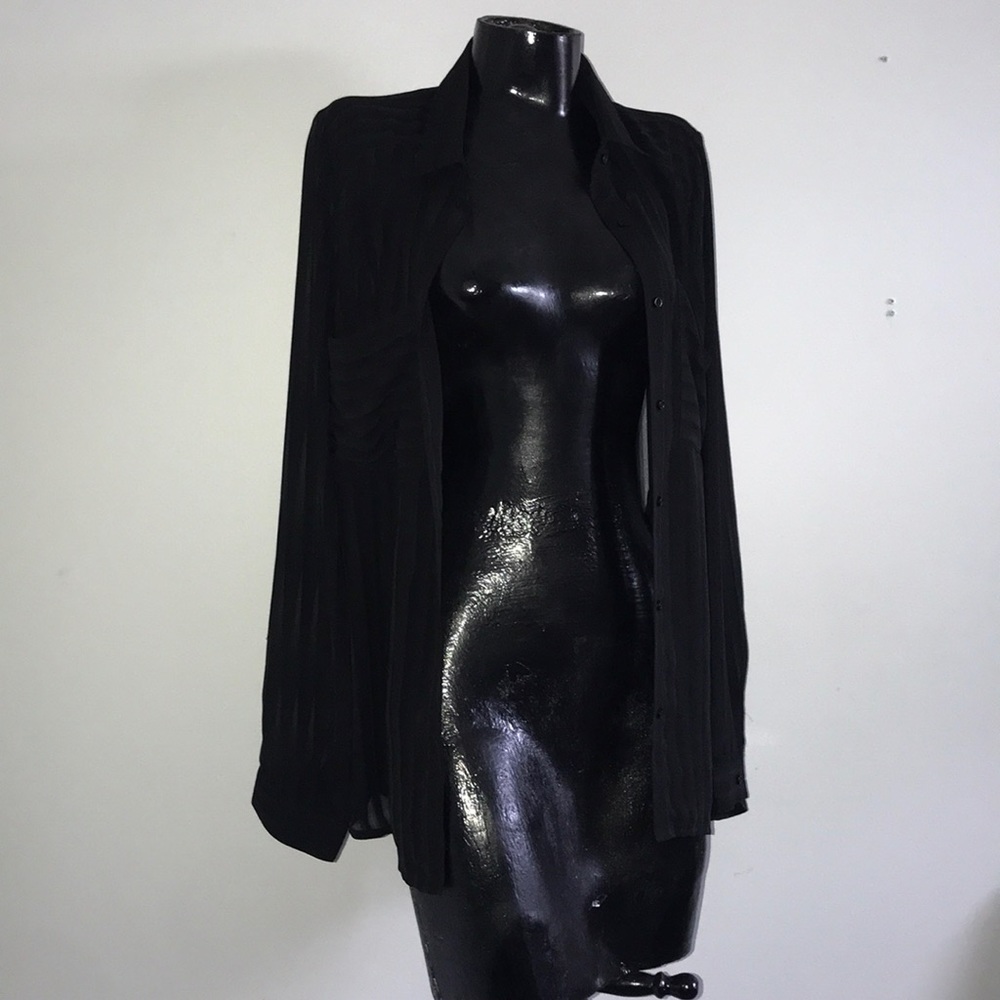 Love Riche Sheer Button Down